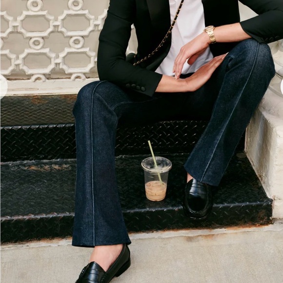 SPANX Women's Boot Cut Jeans - Dark Blue - Picture 5 of 9